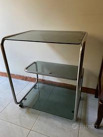 Carrello vetro fumè