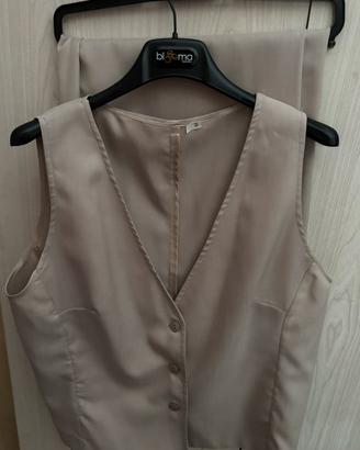 Omai Completo beidge donna con Gilet