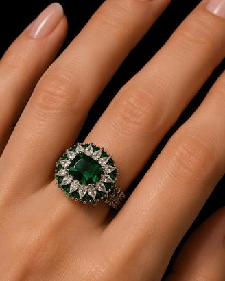 Anello di zirconi 