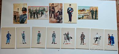 13 Cartoline Militari vintage "Polizia di Stato"