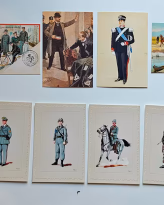 13 Cartoline Militari vintage "Polizia di Stato"
