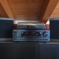 sistema home  theater  giradischi + onkyo 
