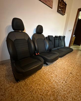 Selleria Stelvio pelle/tessuto non riscaldabile