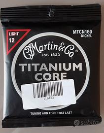 Martin mtcn160 Titanium Core corde acustica