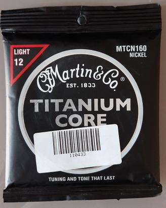 Martin mtcn160 Titanium Core corde acustica
