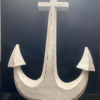 Ancora Scultura in Legno Vintage 62cm arredo