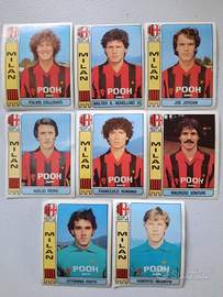 8 Figurine Calciatori Panini Milan 1981/82