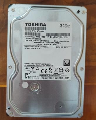 Hard Disk 3.5" Toshiba 500GB SATA III