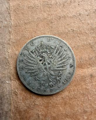 1 LIRA 1902 AQUILA SABAUDA