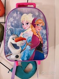 zaino con rotelle e spalline per bambine 