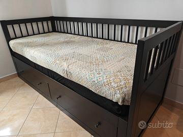 Divano letto Hemnes singolo matrimoniale, cassetti