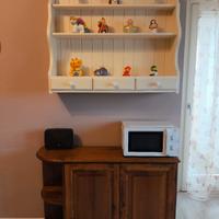 Madia arte povera legno massello 