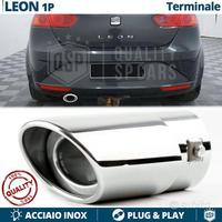 TERMINALE di Scarico OVALE per SEAT LEON Cromato