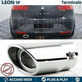 TERMINALE di Scarico OVALE per SEAT LEON Cromato