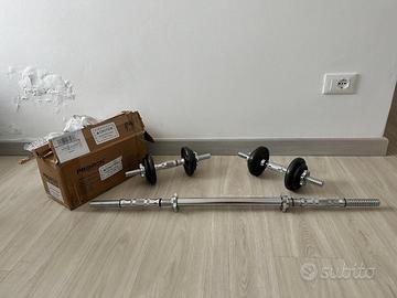 Set pesi e barre manubrio