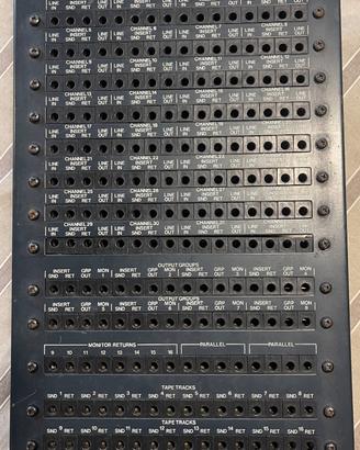 Patch bay Bantam dimensioni rack ex Souncraft TS12