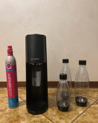 SodaStreamTERRA nero +2 Cilindri CO2 +3 bottiglie