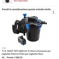 filtro a pressione per laghetto con lampada uv 