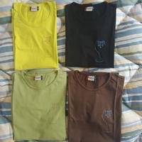 magliette girocollo maniche corte vari colori