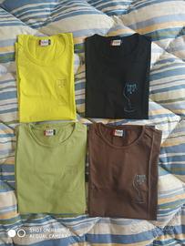 magliette girocollo maniche corte vari colori