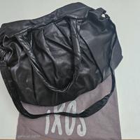 IXOS BORSA  NERA VERA PELLE