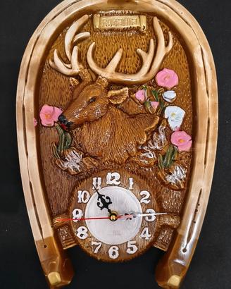Orologio da parete country Romania dipinto a mano