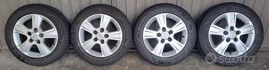 4 cerchi in lega originali Opel 15 pollici + gomme
