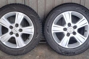 4 cerchi in lega originali Opel 15 pollici + gomme