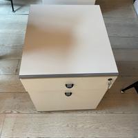 cassettiera  ufficio con ruote e serratura