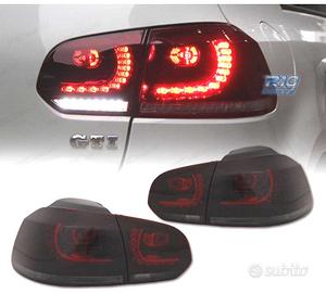 FANALI VOLKSWAGEN VW GOLF 6 08-12 LED ROSSO AFFUMI