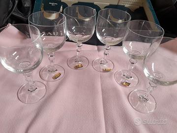 Set 6 calici, 15,5 cm, cristallo di Boemia "Marian