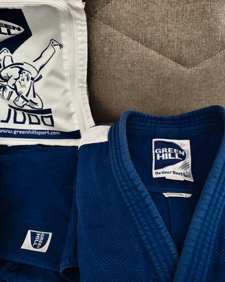 Kimono Judo Gi Green Hill Semi Taglia 170 Plus