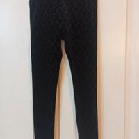 🖤Leggings Neri Ciniglia Glitter Fantasia a Rete ✨