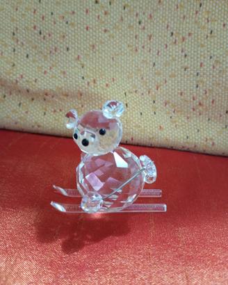 Swarovski orsetto kris sciatore 