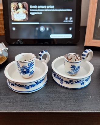 Bugie portacandele in ceramica Delfts Blauw