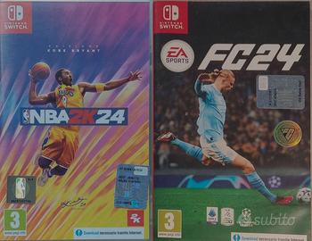 nintendo switch nba2k24 + ea sports fc24