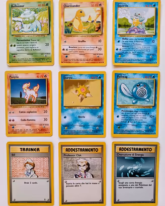 Lotto misto carte Pokemon old 