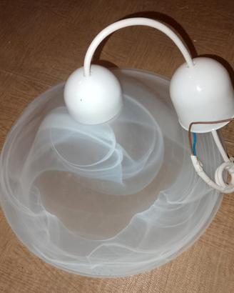 2 LAMPADARI in vetro diam. 31 cm