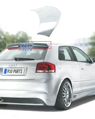 SPOILER TETTO AUDI A3 8P 3P 03-08