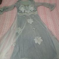 vestito argentato brillante
