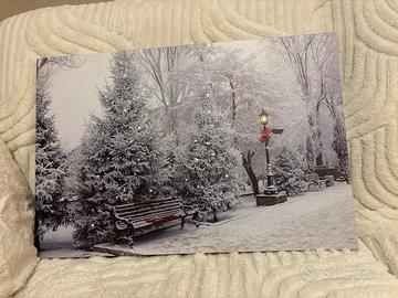 Quadro natalizio con luci