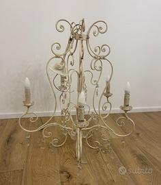 Lampadario shabby chic