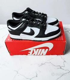 Nike Dunk Low Nere e Bianche 35 Nuove