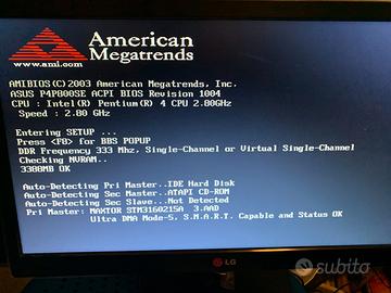 Computer PC desktop Intel Pentium 4 CPU 2,8GHz Pro