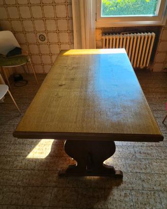 Tavolo Fratino legno massello stile rustico 