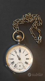 Orologio da tasca  vintage primi ' 900 con catena