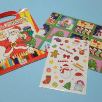 Libro carta da pacchi adesivi Natale bimbi lavori