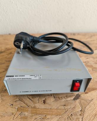 Distributore CCTV 1 IN 4 OUT Konig Security-DISIO