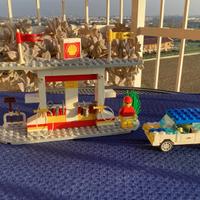LEGO DISTRIBUTORE DI BENZINA SHELL CON AUTOMOBILIN