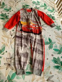 Pigiama intero Cars Disney Pixar bimbo Tg2-4 anni